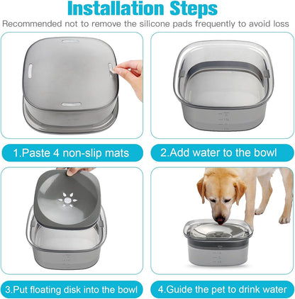 Dog Water Bowl 2L No Spill Dog Bowl