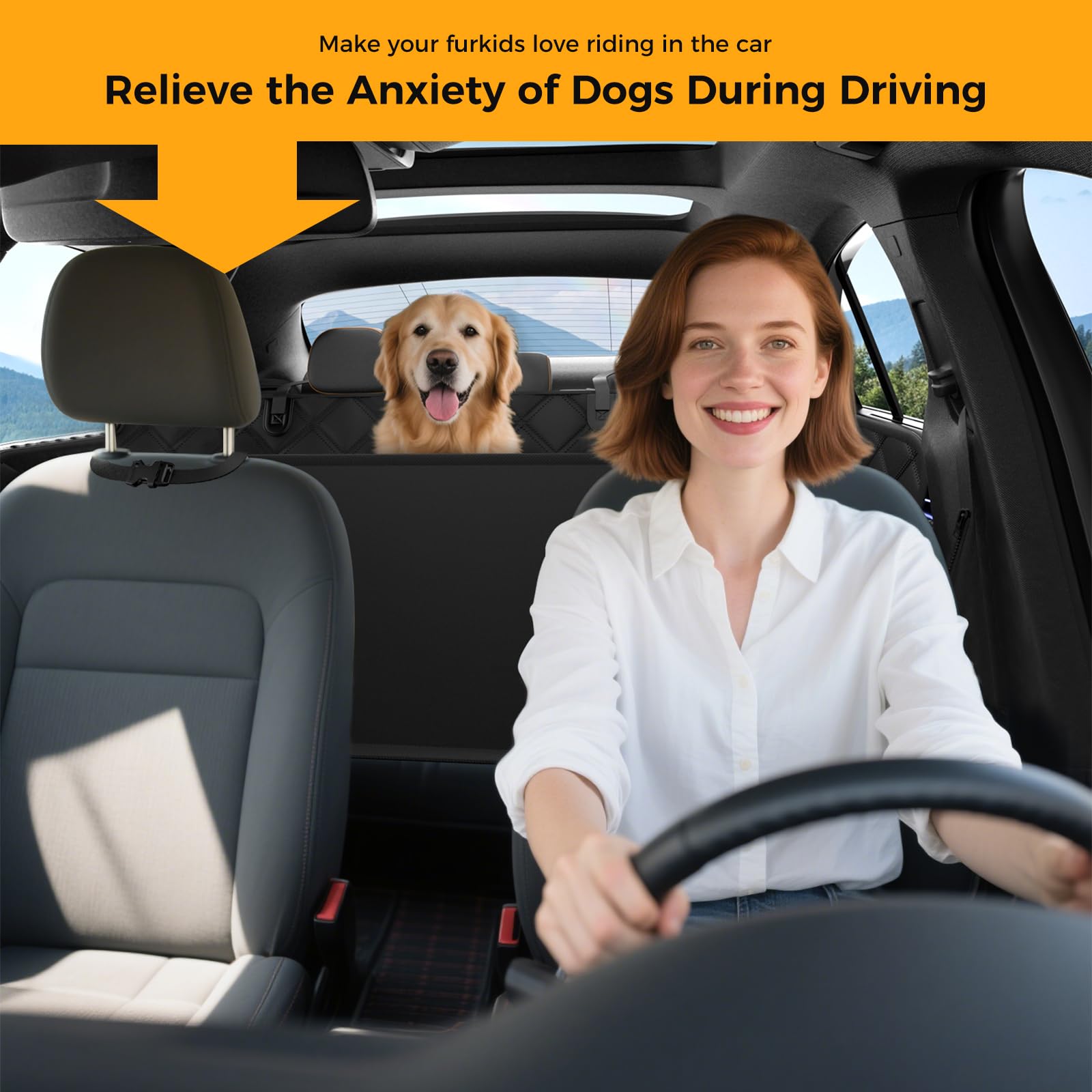 Dog Car Seat Cover For Back Seat