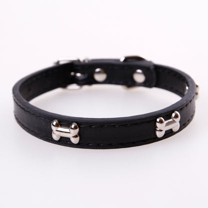 Pet Dog Cat Leather Collar
