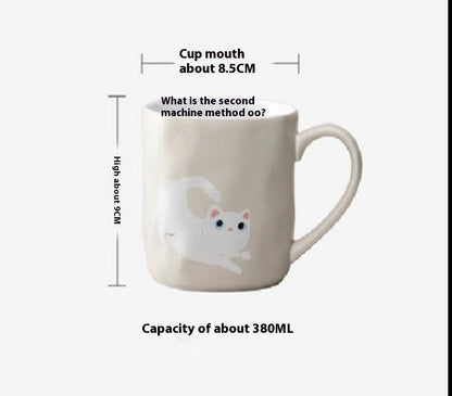 Irregular Pet Cartoon Shape Japanese Ceramic Mug