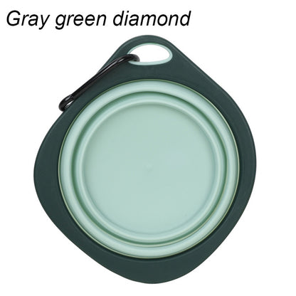 Candy Color Dog Folding Bowl Outdoor Travel Pet Feeding