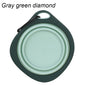 Candy Color Dog Folding Bowl Outdoor Travel Pet Feeding