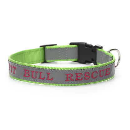 Embroidered Reflective Dog Collar