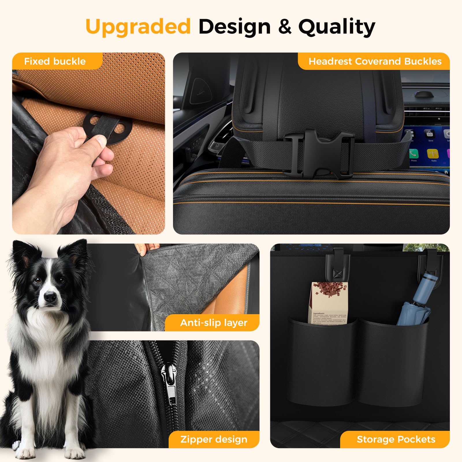 Dog Car Seat Cover For Back Seat