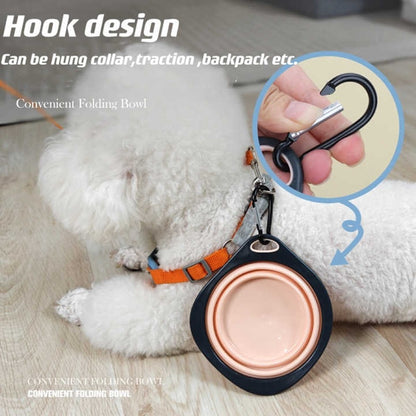 Candy Color Dog Folding Bowl Outdoor Travel Pet Feeding
