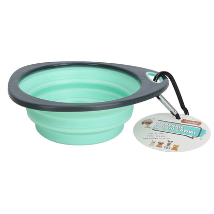 Candy Color Dog Folding Bowl Outdoor Travel Pet Feeding