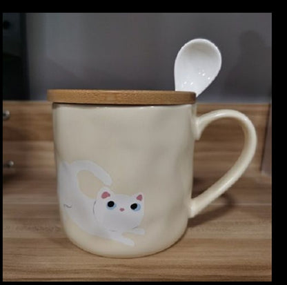 Irregular Pet Cartoon Shape Japanese Ceramic Mug