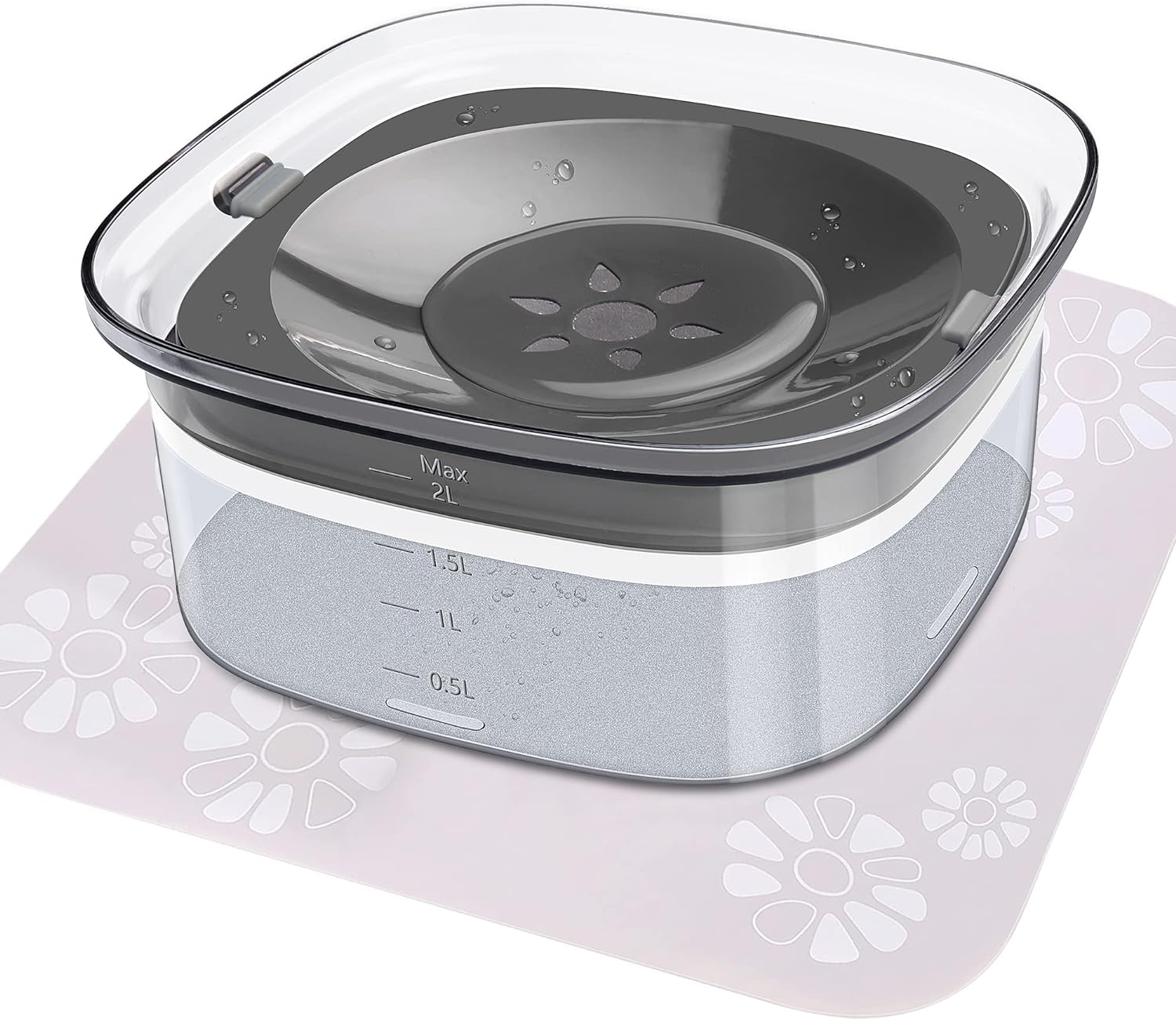 Dog Water Bowl 2L No Spill Dog Bowl