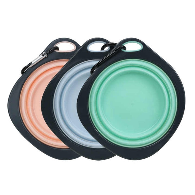Candy Color Dog Folding Bowl Outdoor Travel Pet Feeding