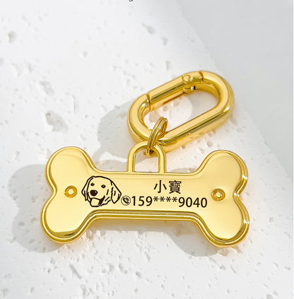 Anti Loss Engraved Dog Tag Dog Identification Tag